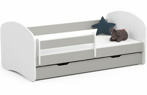 Ak furniture Detská posteľ SMILE 160x80 cm sivá