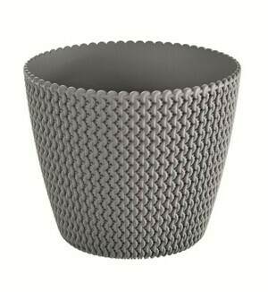 Prosperplast Kvetináč Splofy šedý kameň, varianta 13 cm