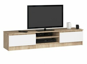 Ak furniture TV stolík Ronon 160 cm sonoma/biely