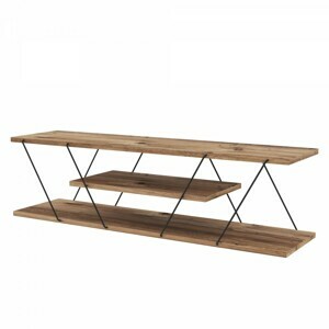 Hanah Home TV stolík Canaz 120 cm orech