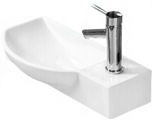 Kúpeľňové umývadlo ľavé MEXEN HUGO 50 x 23 cm biele