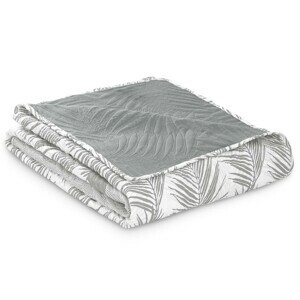 AmeliaHome Obojstranný prehoz Tropical 170x210 cm šedý, velikost 170x210