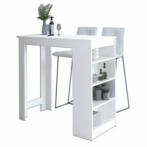Ak furniture Barový stôl Ruto biely
