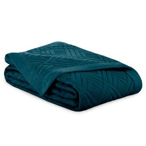 Prehoz na posteľ AmeliaHome Ophelia III indigo, velikost 220x240