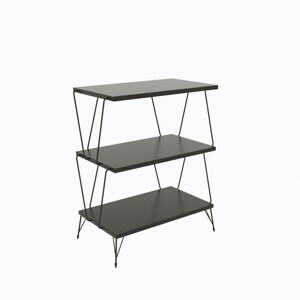 Kalune Design Odkladací stolík Lazandos antracitový