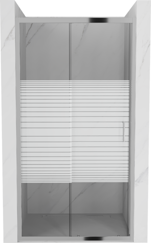 Sprchové dvere MEXEN Apia 105 cm strieborné