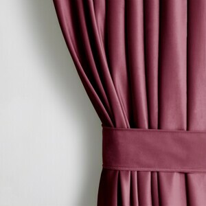 Záves AmeliaHome Velvet 140x270 cm burgundový, velikost 140x270