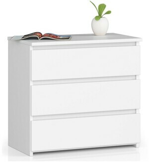 Ak furniture Komoda CL3 60 cm biela