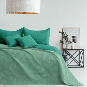 Prehoz na posteľ AmeliaHome Softa zelený, velikost 170x270