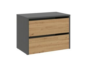 TP Living Botník MODO 60 cm antracit/dub artisan