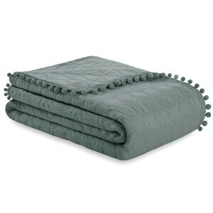 Prehoz na posteľ AmeliaHome Meadore IV graphite, velikost 240x260