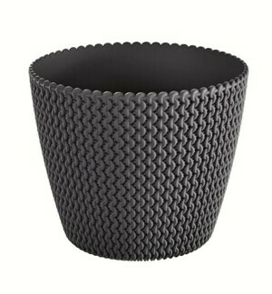Prosperplast Kvetináč Splofy antracit, varianta 13 cm
