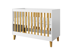 Kocot kids Detská postieľka Kubi 120x60 cm biela, varianta 60x120, bez šuplíků, bez matrace