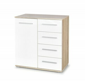 HALMAR Komoda Lima KM2 biela/dub sonoma