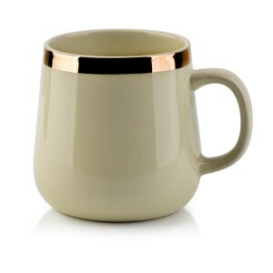 Affekdesign Hrnček DALIA 500ml béžovo-zlatý