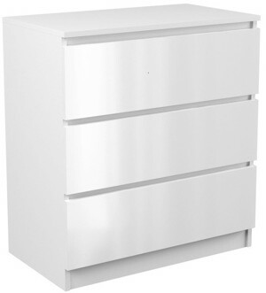 TP Living Komoda M3 Freya biela lesklá