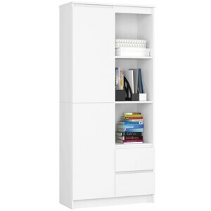 Ak furniture Skriňa Rexa 80 cm biela