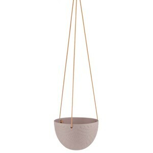 AmeliaHome Závesný kvetináč Lokai hnedý, velikost 15,4x15,4x10