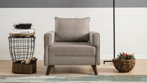 Hanah Home Kreslo Bella 82 cm krémové