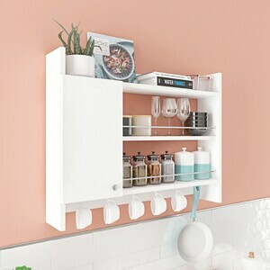 Hanah Home Kuchynská polica Knerr 85 cm biela