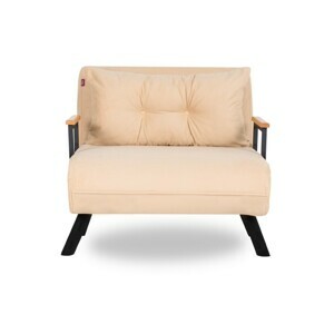 Hanah Home Rozkladacie kreslo Sando 60 cm krémové
