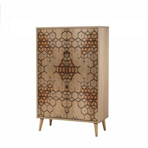 Hanah Home Komoda Multibox 80 cm hnedá
