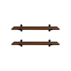 SONGMICS Súprava políc Murali 2 ks 60x20 cm hnedá
