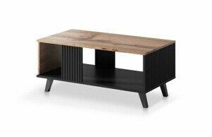 HALMAR Konferenčný stolík Rakom dub votan/čierna