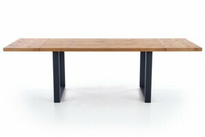 HALMAR Jídelní rozkládací stůl Press 160/250 cm dub artisan/černý