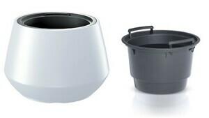Prosperplast Kvetináč s vložkou HERO biely III, varianta 43,6 cm