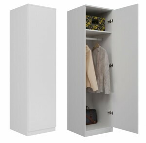 TP Living Šatníková skriňa Malva 50 cm biela