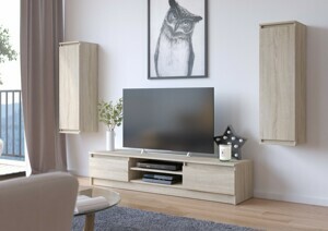 Ak furniture Obývacia stena CLP dub sonoma