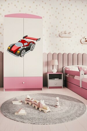 Kocot kids Detská skriňa Babydreams 90 cm formula ružová