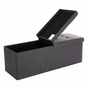SONGMICS Taburetka Arwad sivá