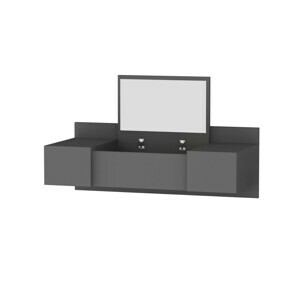 Kalune Design Toaletný stolík ZAKKUM 100 cm antracitový