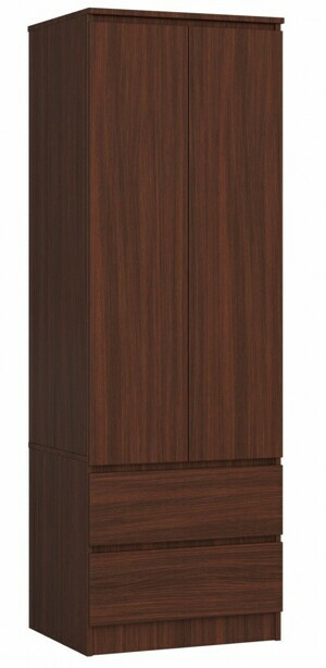Ak furniture Šatníková skriňa Star 60 cm wenge