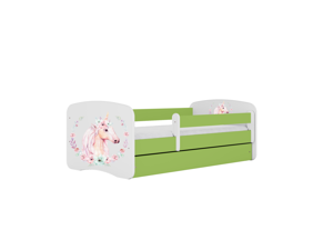 Kocot kids Detská posteľ Babydreams kôň zelená, varianta 70x140, bez šuplíků, bez matrace