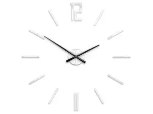 ModernClock 3D nalepovacie hodiny Carlo biele