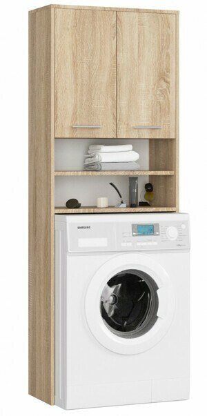 Ak furniture Kúpeľňová skrinka nad práčku Fin dub sonoma