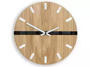 ModernClock Nástenné hodiny Horizon hnedé