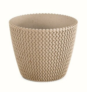 Prosperplast Kvetináč PLOWY ECO natural hnedá, varianta 13 cm