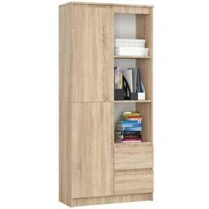 Ak furniture Skriňa Rexa 80 cm dub sonoma
