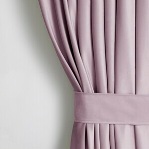 Záves AmeliaHome Velvet 140x270 cm ružový, velikost 140x270