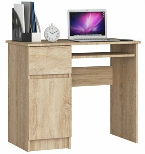 Ak furniture Psací stůl PIKSEL 90 cm dub sonoma ľavý
