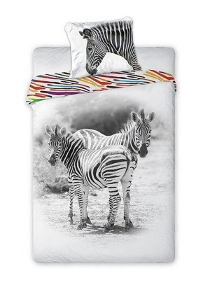 Faro Bavlnená posteľná bielizeň Wild Zebra 160x200 cm