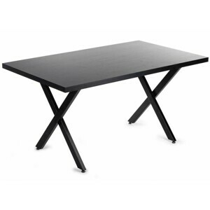 HowHomely Jedálenský stôl STORMI 150 cm čierny
