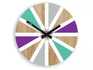 ModernClock Nástenné hodiny Vento farebné