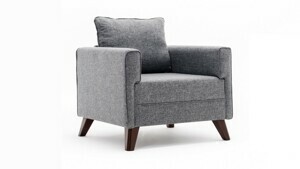 Hanah Home Kreslo Bella 82 cm šedé