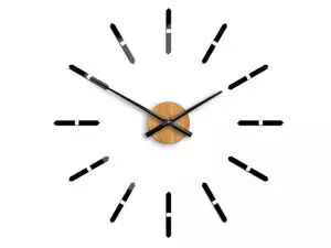 ModernClock 3D nalepovacie hodiny Sonne čierne