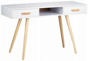MODERNHOME Písací stôl Viola biely